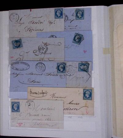 1853-62, Un classeur avec variétés sur le numéro