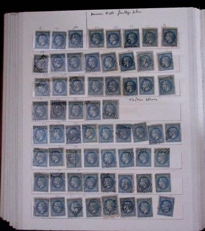 1853-62, Un classeur avec variétés sur le numéro