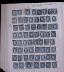 1853-62, Un classeur avec variétés sur le numéro