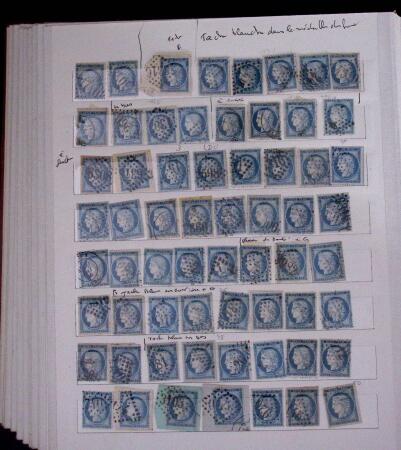 1853-62, Un classeur avec variétés sur le numéro
