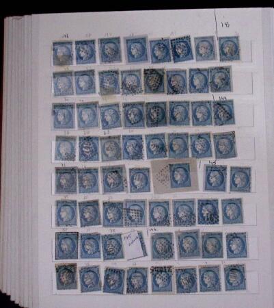 1853-62, Un classeur avec variétés sur le numéro