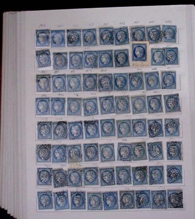 1853-62, Un classeur avec variétés sur le numéro