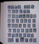 1853-62, Un classeur avec variétés sur le numéro