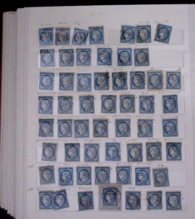 1853-62, Un classeur avec variétés sur le numéro
