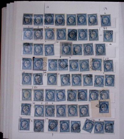1853-62, Un classeur avec variétés sur le numéro