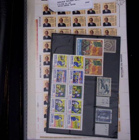 1972-1982, +100 complete mnh sheets of MOROCCO showing