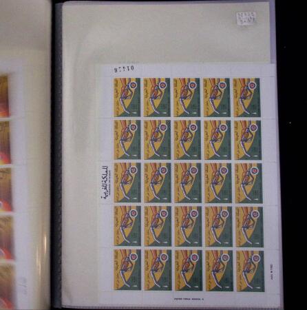 1972-1982, +100 complete mnh sheets of MOROCCO showing