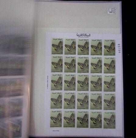 1972-1982, +100 complete mnh sheets of MOROCCO showing