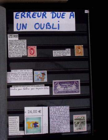 1920-2000, Specialised collection on errors and varieties