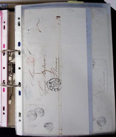 1820-1867, Archive of +480 covers to the Champagne