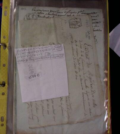 1583-1961, Joli ensemble de documents fiscaux classés