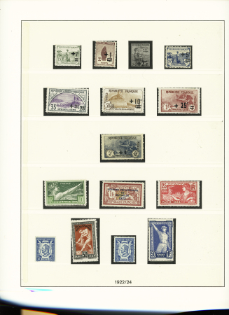 1853-1840, Collection de timbres neufs de France en