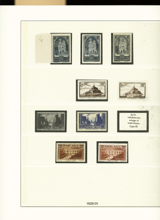 1853-1840, Collection de timbres neufs de France en