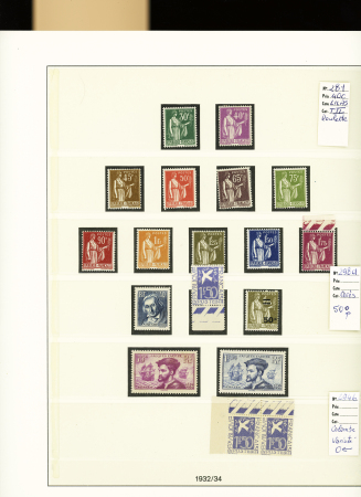 1853-1840, Collection de timbres neufs de France en