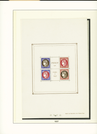 1853-1840, Collection de timbres neufs de France en