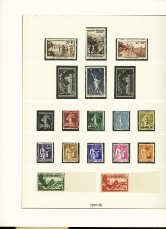 1853-1840, Collection de timbres neufs de France en