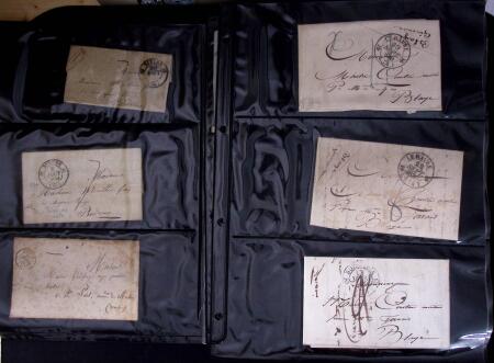 1765-1860 Lot de lettres prephila avec belle selection