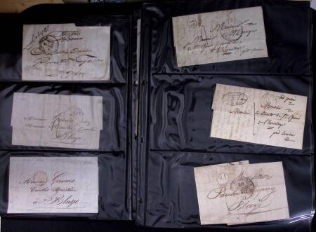 1765-1860 Lot de lettres prephila avec belle selection