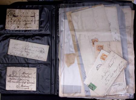 1765-1860 Lot de lettres prephila avec belle selection
