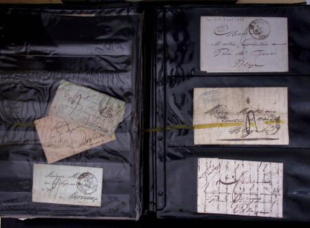 1765-1860 Lot de lettres prephila avec belle selection