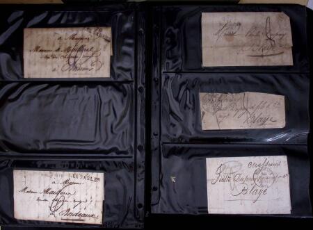 1765-1860 Lot de lettres prephila avec belle selection