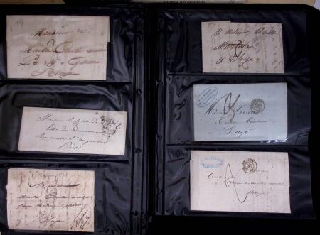 1765-1860 Lot de lettres prephila avec belle selection