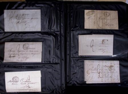 1765-1860 Lot de lettres prephila avec belle selection