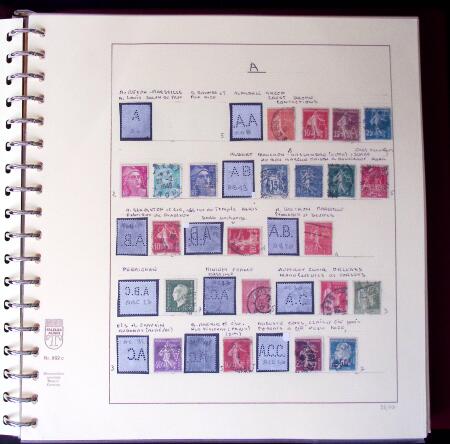 1900-1940, Collection de centaines de PERFORES de France