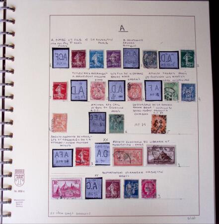 1900-1940, Collection de centaines de PERFORES de France