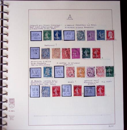 1900-1940, Collection de centaines de PERFORES de France