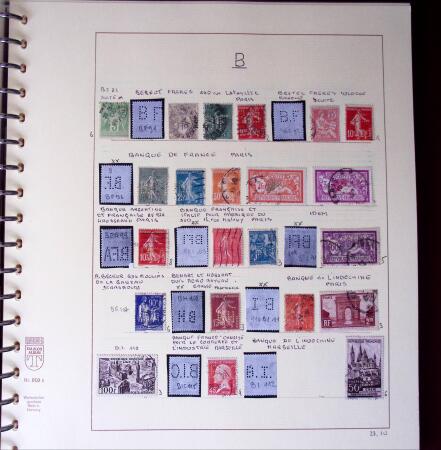 1900-1940, Collection de centaines de PERFORES de France