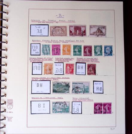 1900-1940, Collection de centaines de PERFORES de France