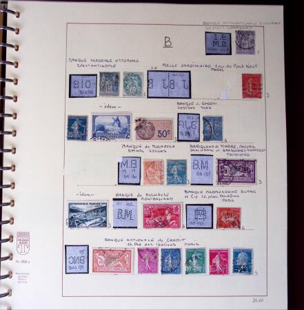 1900-1940, Collection de centaines de PERFORES de France