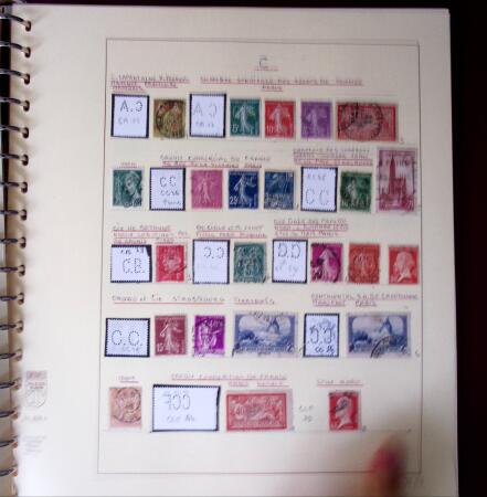 1900-1940, Collection de centaines de PERFORES de France