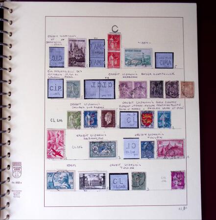 1900-1940, Collection de centaines de PERFORES de France