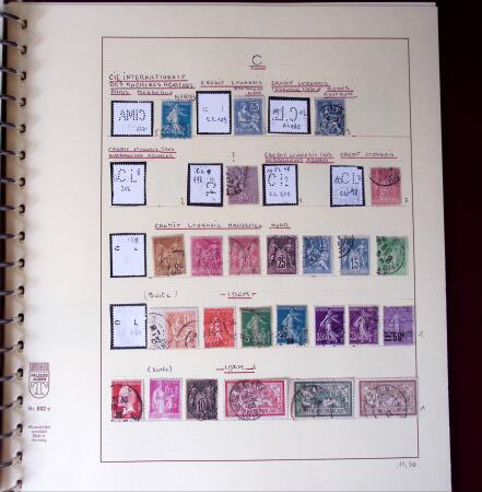 1900-1940, Collection de centaines de PERFORES de France