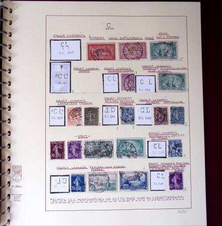 1900-1940, Collection de centaines de PERFORES de France