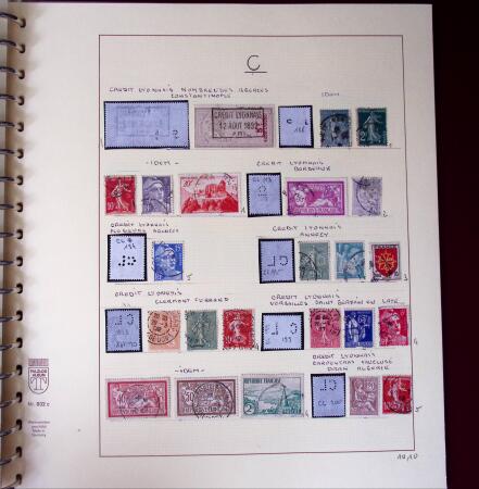 1900-1940, Collection de centaines de PERFORES de France