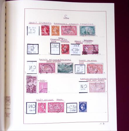 1900-1940, Collection de centaines de PERFORES de France