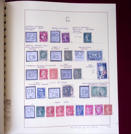 1900-1940, Collection de centaines de PERFORES de France