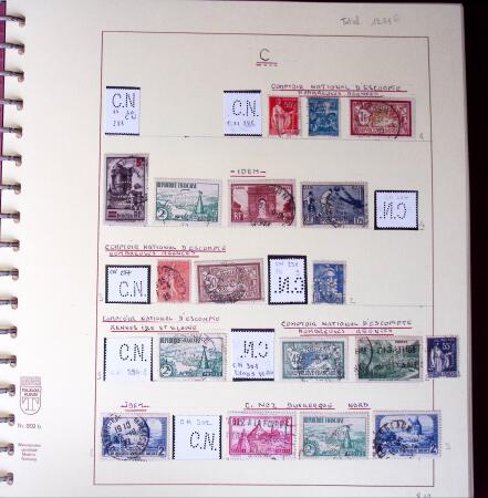 1900-1940, Collection de centaines de PERFORES de France