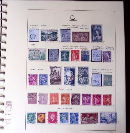 1900-1940, Collection de centaines de PERFORES de France