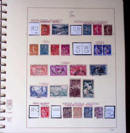 1900-1940, Collection de centaines de PERFORES de France