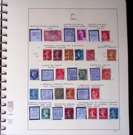 1900-1940, Collection de centaines de PERFORES de France