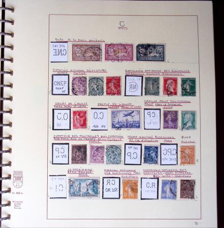 1900-1940, Collection de centaines de PERFORES de France