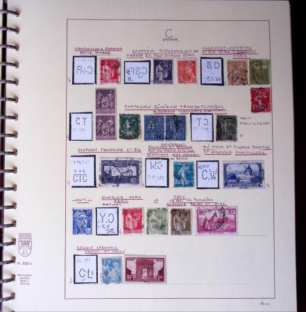 1900-1940, Collection de centaines de PERFORES de France