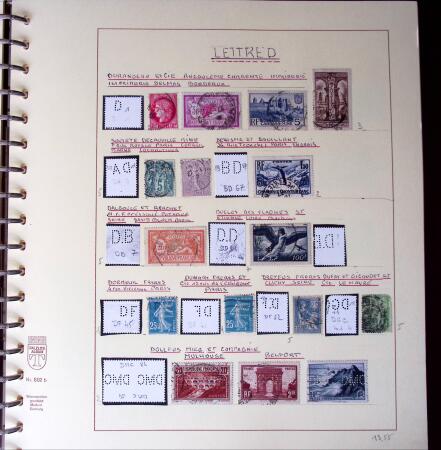 1900-1940, Collection de centaines de PERFORES de France