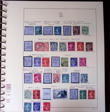 1900-1940, Collection de centaines de PERFORES de France