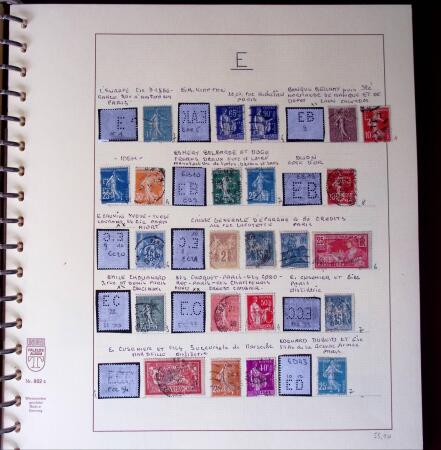 1900-1940, Collection de centaines de PERFORES de France