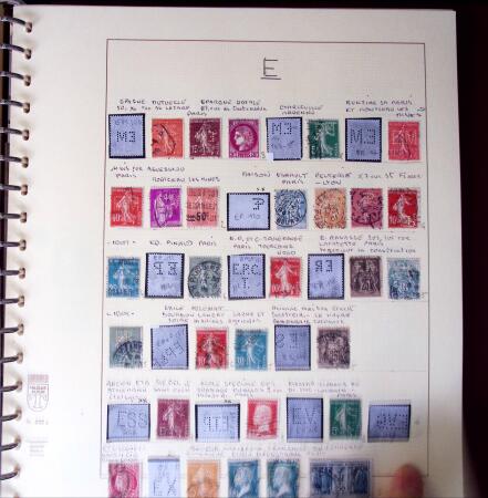 1900-1940, Collection de centaines de PERFORES de France